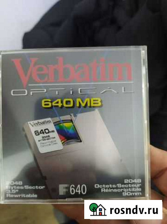 MO Disk 230mb Verbatim 512 Bytes Rewritable Сургут - изображение 1