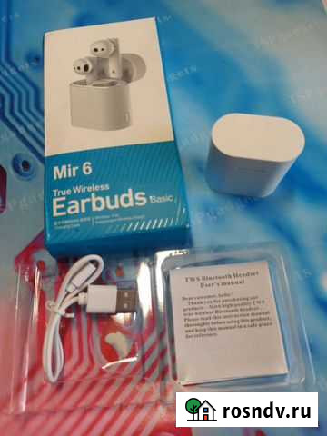 Беспроводные наушники Air mir6 Хабаровск - изображение 1