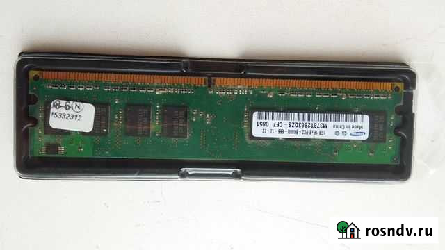 Оперативная память Samsung 1Gb 1Rx8 PC2-6400U-666 Вологда - изображение 1