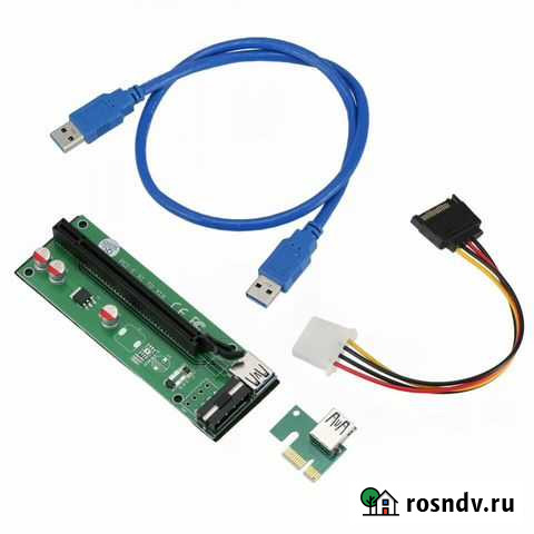 Райзер pci-e (с molex и SATA) Воронеж - изображение 1