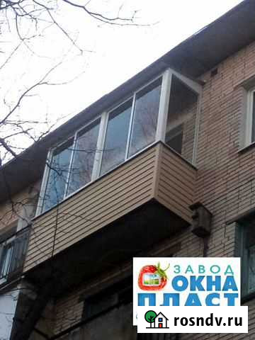 Балкон под ключ 3550*2400*250 Омск - изображение 1