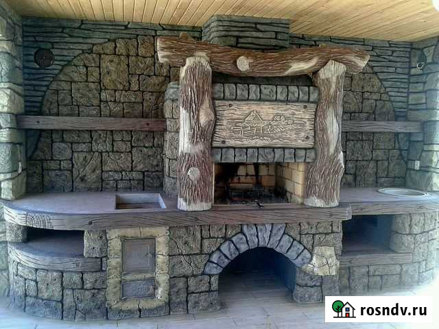 Декоративный камень водопады скалы барбекю Каменномостский - изображение 1