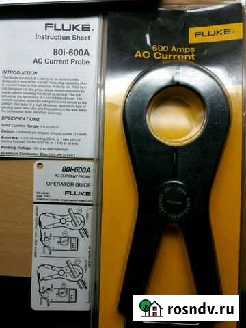 Ампер клещи fluke 600 Amps AC Current Probe Ишимбай - изображение 1