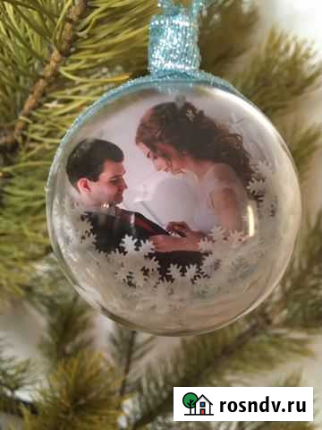 Новогодний подарок шар с вашим фото Благовещенск - изображение 1