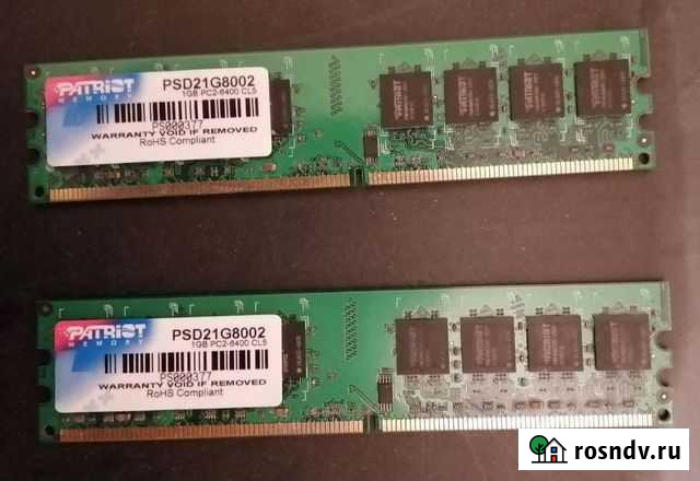 Память 1GB DDR2-800 PC-6400 пара Мурманск - изображение 1