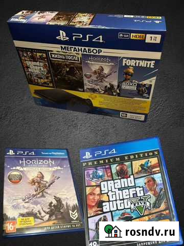 Ps4 Slim 1TB новая+ 2 игры Владивосток - изображение 1