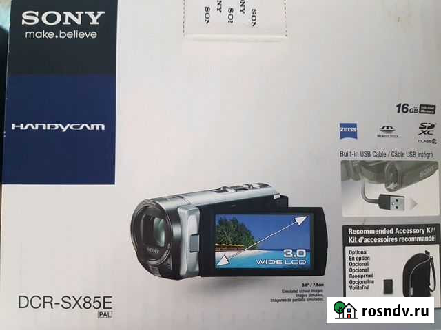 Видеокамера Sony DCR-SX85E Балашиха - изображение 1