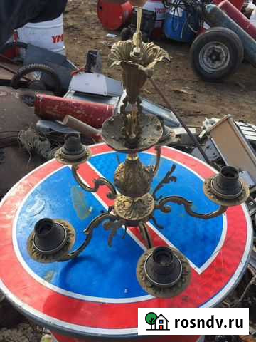 Бронзовая люстра СССР состояние новое Сургут - изображение 1