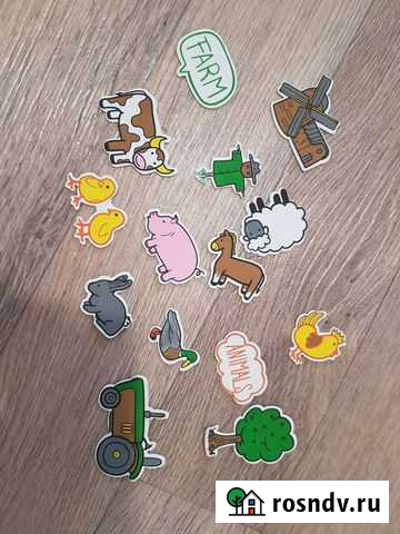 Мягкие наклейки ферма 14 шт Пермь - изображение 1