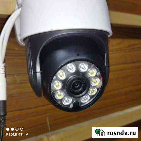 Уличная поворотная wifi камера видеонаблюдения Омск