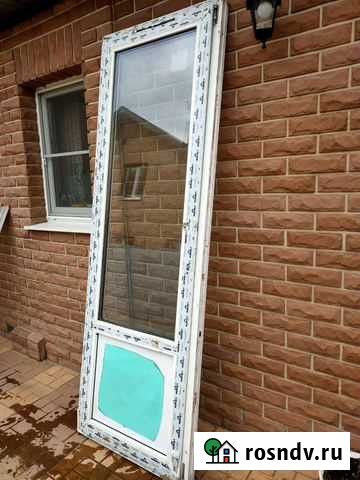 Дверь пластиковая пвх балконная бу 78 х 235 см Липецк - изображение 1