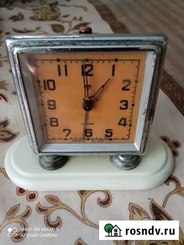 Часы будильник настольные М2 Слава. 11 камней СССР Раменское - изображение 1