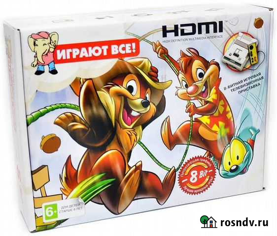 Dendy Chip & Dale hdmi + подарок картридж 42 игры Омск - изображение 1