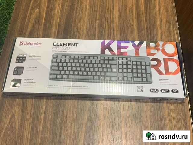 Клавиатура defender hb-520 “ps2” “ps/2” новая Краснодар - изображение 1