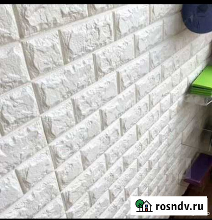 3 D панель самоклеющиеся белые на стену Омск - изображение 1