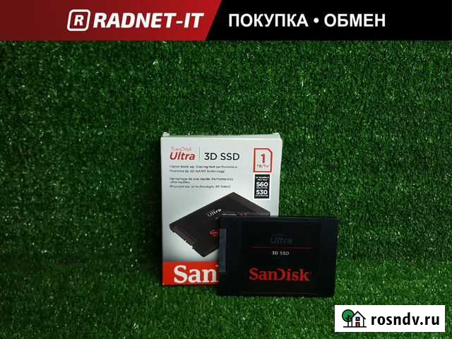Новый 2.5 SSD SATA-III 1TB SanDisk Ultra 3D Набережные Челны - изображение 1