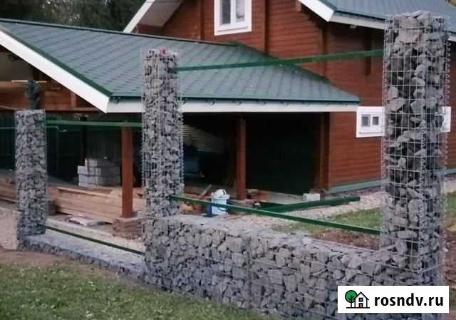 Габионы, сварная оцинкованная сетка для забора Сосногорск - изображение 1