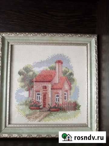 Картина вышитая крестиком Набережные Челны - изображение 1