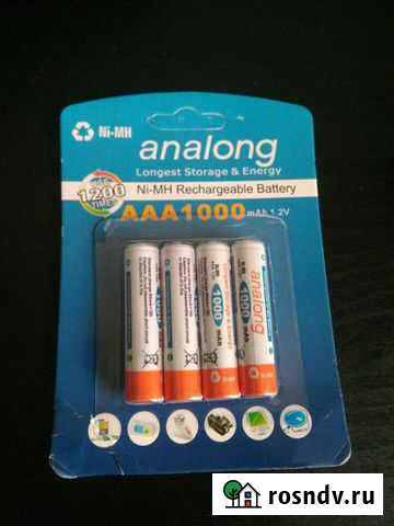 Аккумуляторные батарейки AAA Подольск - изображение 1