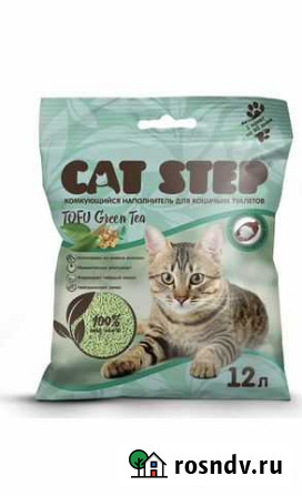 Комкующийся наполнитель для кошек Cat Step Tofu со Сергиев Посад - изображение 1