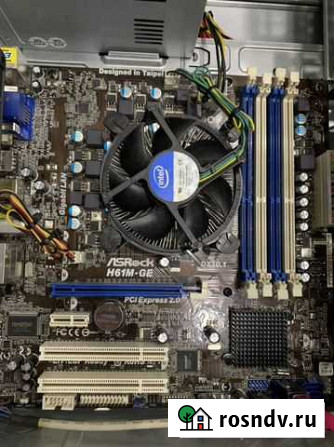 Обмен Материнская плата + i3 + ddr3-2GB Ачинск - изображение 1