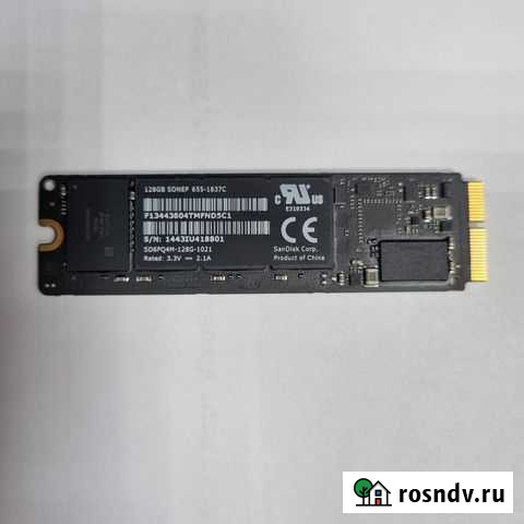 SSD M2 накопитель SanDisk 128GB MacBook Air A1466 Сочи - изображение 1
