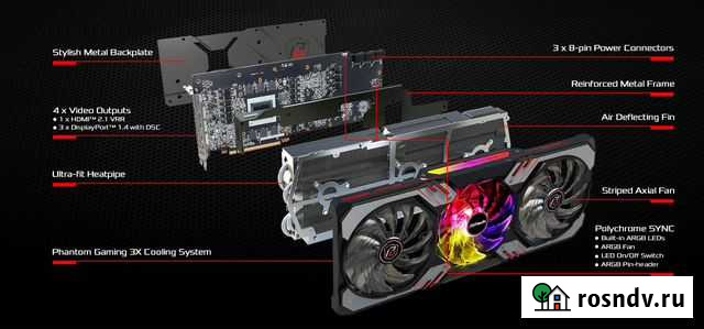 Asrock 6900xt Phantom Gaming OC Екатеринбург - изображение 1