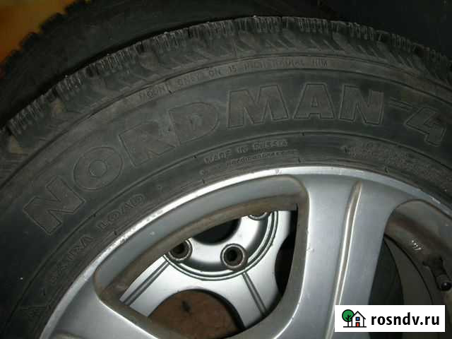 Колеса литье R15 (шиповка), 195/65 Полярный - изображение 1