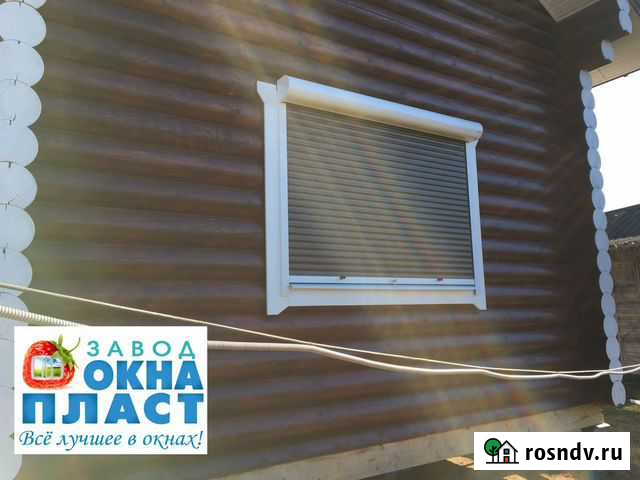 Рольставни коричневые 1500*1000 Омск - изображение 1