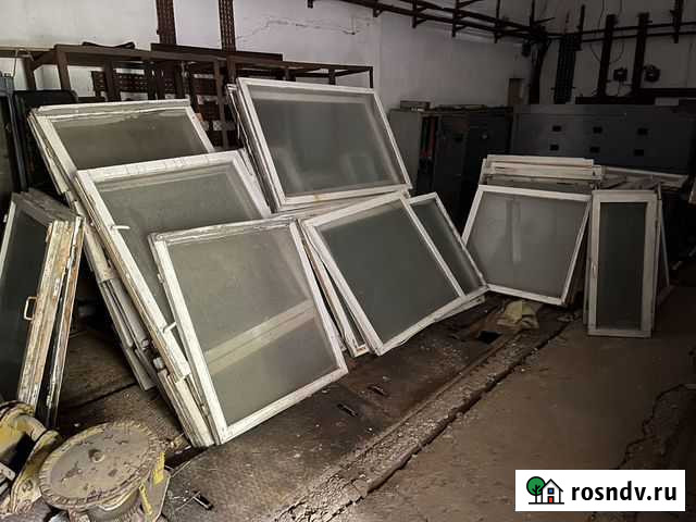Рамы оконные деревянные б/у со стеклом много Печора - изображение 1