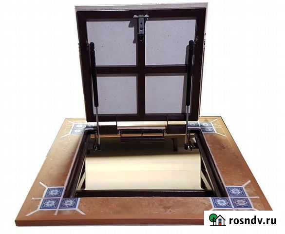 Люк невидимка в подвал на газовых амортизаторах Вязьма - изображение 1