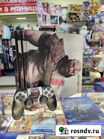 Sony PlayStation 4 PRO 4k 1tb GOD OF WAR 4 Петропавловск-Камчатский - изображение 1