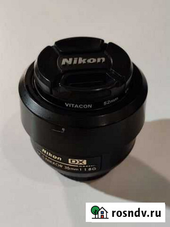 Объектив Nikon 35mm f/1.8G AF-S DX Nikkor Сочи - изображение 1