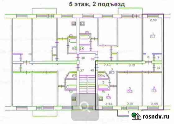 3-комнатная квартира, 59 м², 5/5 эт. на продажу на Лугах Луга