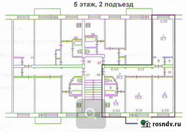 3-комнатная квартира, 59 м², 5/5 эт. на продажу на Лугах Луга - изображение 1
