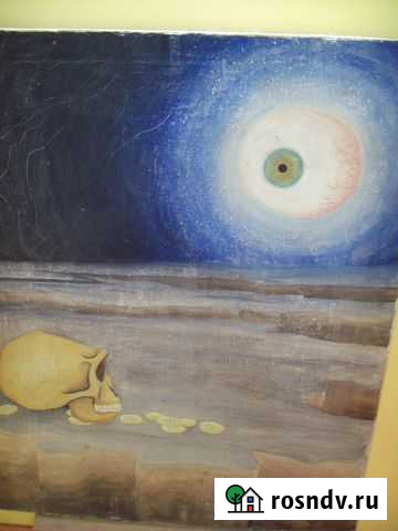 Лунный пейзаж, масло 70-е гг. 20 в Ростов-на-Дону - изображение 1