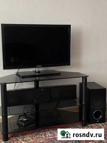 Телевизор стеклянный столик и домашний кинотеатр Саратов - изображение 1