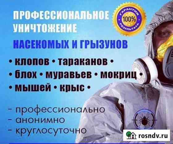 Уничтожение Клещей, Тараканов,Клопов,Блох,Мышей Новочеркасск
