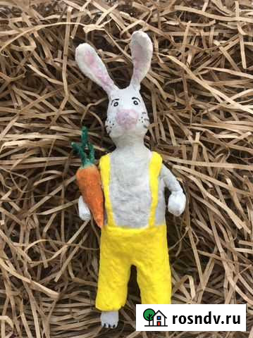 Ватная елочная игрушка заяц Нижний Тагил - изображение 1