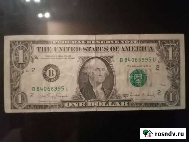 Купюра 1 доллар 1988 А Шадринск - изображение 1