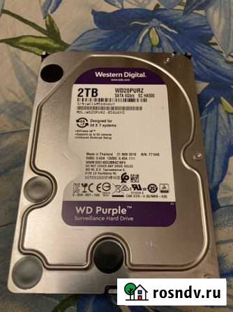 Жесткий диск Western Digital Purple 2Tb Санкт-Петербург - изображение 1