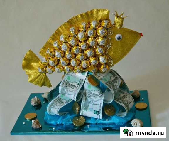 Композиция подарок из конфет Тюмень - изображение 1