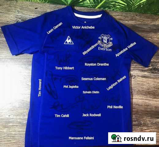 Футболка Эвертон Everton автографы Ульяновск - изображение 1