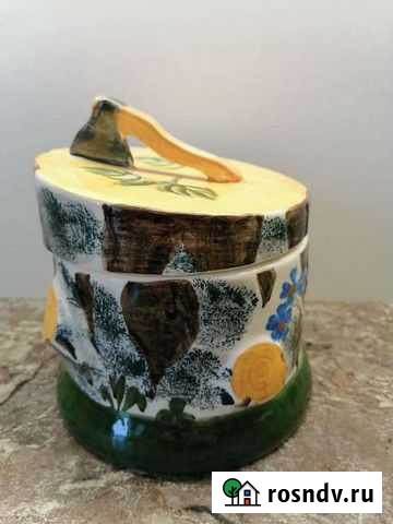 Шкатулка пенёк с топором Конаково - изображение 1