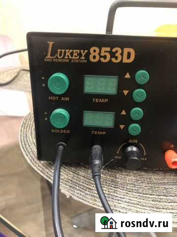 Lukey-853D, Станция паяльная 3 в 1, фен + паяльник Тверь - изображение 1