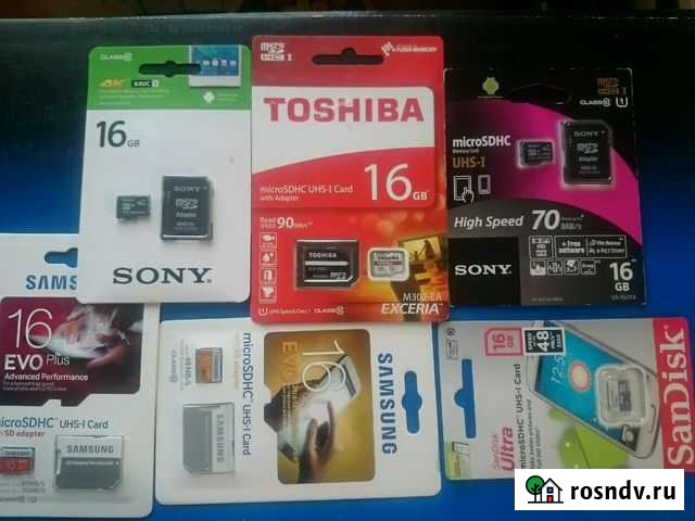 Карта памяти MicroSD 16 GB Екатеринбург - изображение 1