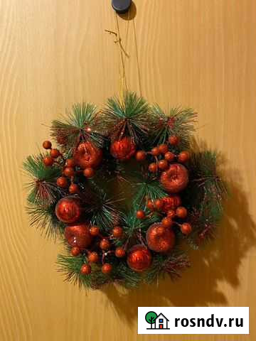Новогодний венок украшение Волгоград - изображение 1