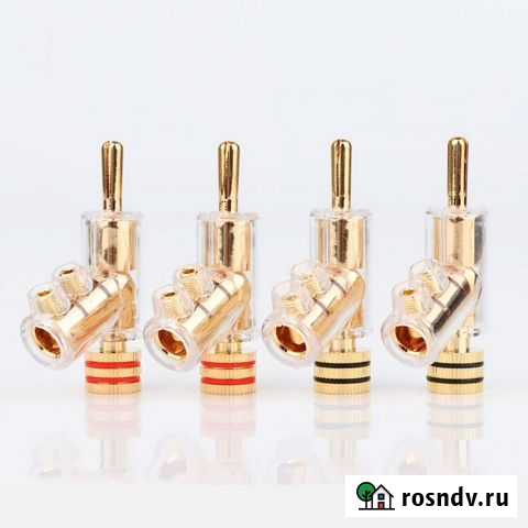 Разъемы банан с позолотой (4шт) Самара - изображение 1