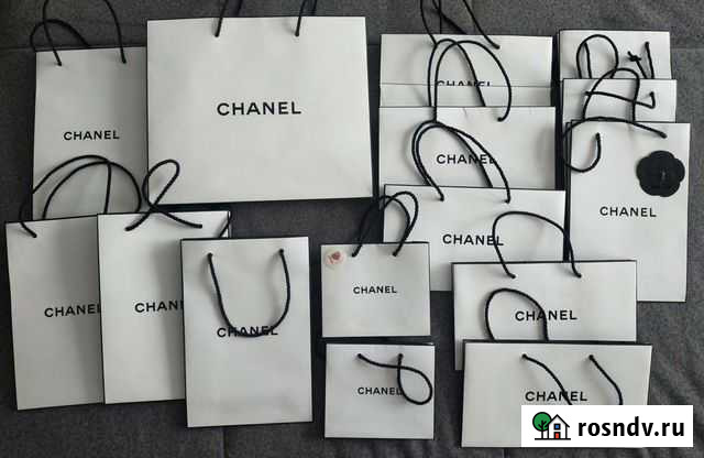 Фирменные пакеты разного размера Шанель набор Мурино - изображение 1