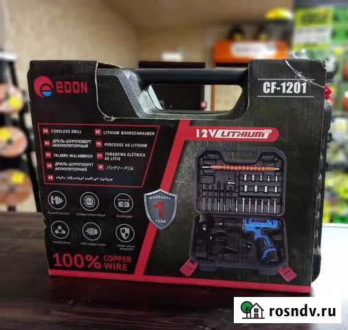Аккум. дрель Edon CF-1201 Курск - изображение 1
